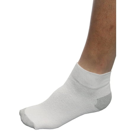 

OK Sports First Quality White Ankle Golf Socks (4-Pair) Fits Shoe Size 10-13 -
