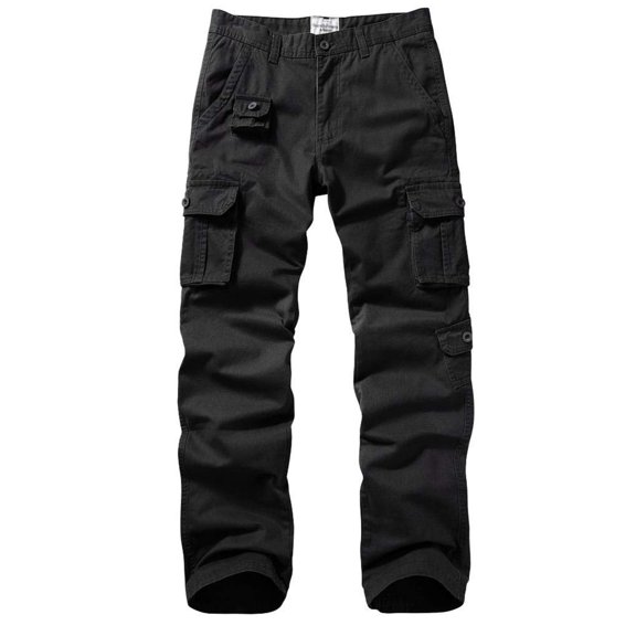 TRGPSG Men's Cargo Pants Outdoor Relaxed Fit Hiking Pants with Multi-Pockets 38