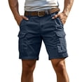 thumbnail image 2 of Dresfit Cargo Shorts Men Baggy Big and Tall Work Shorts 2026 Summer Lightweight Knee Length Shorts Stretch Loose Fit Carpenter Short Pants (no belt) L, 2 of 6