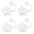 thumbnail image 6 of HOOWIFFY 4-Pack White Silicone Straw Covers Splash-Proof Caps for Outdoor Drinks and Party Gatherings, 6 of 8