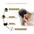 thumbnail image 4 of 100% Pure Mulberry Silk Sleeping Sleep Eye Mask Blindfold, 4 of 14