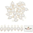 thumbnail image 2 of 30Pcs 9mm Freshwater Pearl Charms Baroque Natural Irregular Rice Pearl Dangle Drop Charms Pendant for DIY Bracelet Necklace Jewelry Making, 2 of 5