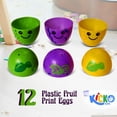 thumbnail image 4 of Fruit Easter Eggs - Pack of 12 2.5 Plastic Fruit Print Eggs for Easter Basket Fillers, Treasure Chest Stuffers, Novelty Toy, Party Supplies, 4 of 7