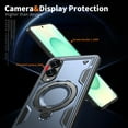 thumbnail image 5 of Dteck Magnetic for Samsung Galaxy S25 Edge Case with Kickstand, Shockproof TPU+PC Case Compatible with MagSafe Military Grade Ring Stand Heavy Duty Drop Rugged Cover for Galaxy S25 Edge,Blue, 5 of 6