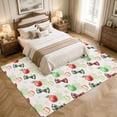 thumbnail image 4 of Area Rugs 5'x7', Candy Fruits Carpet Runner Indoor Outdoor Rugs Home Decor Aesthetic, Vibrant Red Green Summer Rustic Bows Non Slip Mats Washable Accent Rug for Living Room Bedroom, 4 of 8