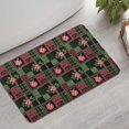 thumbnail image 2 of Pioneer Flower Floral Print Pattern Bathroom Rugs Mat, Non Slip Microfiber Bathroom Rug with Rubber Backing, Soft Mats for Bathroom Floor Tub Shower, 17"x27", 2 of 5