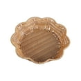 thumbnail image 6 of 3pc Handmade Imitation Rattan Snacks Storage Container Decorative Woven Basket Round Shaped Kitchen Bread Fruit Tray, 6 of 12