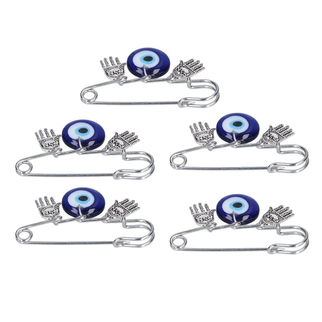 5 uds Pin de mal de ojo buena suerte diseño único broche de Material Premium de alta durabilidad para citas en fiestas en casa