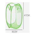 thumbnail image 2 of Elainilye Pop-up Laundry Hamper, 2pcs Portable Mesh Hamper Storage Basket Dirty Clothes Basket, Foldable, Easy to Carry Storage Bin for Dorm Bedroom Bathroom- 45L, Pink,Green,Blue,Yellow,Red,Purple, 2 of 5