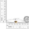 thumbnail image 3 of Gem Stone King 925 Sterling Silver Whiskey Quartz Solitaire Bracelet for Women (1.00 Cttw, Oval 8X6MM, Gemstone Birthstone, Fully Adjustable up to 9 inch), 3 of 3