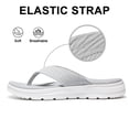 thumbnail image 4 of Comwarm Sport Flip Flops for Women, Comfortable Walking House Thong Sandals Slippers for Summer, Grey, 4 of 7