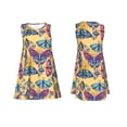 thumbnail image 7 of KLL Butterfly 3 Pattern Womens Summer Dresses 2025,Loose Round Neck Sleeveless Sundresses Tank Dresses with Pockets, 7 of 7