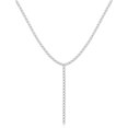 thumbnail image 6 of Heart Diamond Necklaces for Women,Gold Plated Heart Y-Shaped Necklaces CZ Statement Choker Necklace Luxury Jewelry for Wedding Brides, 6 of 6