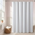 thumbnail image 7 of Barossa Design 2 Pack Fabric White Shower Curtain Liner Cloth Medium Weight with Magnet -71"W x 72"H, 7 of 7