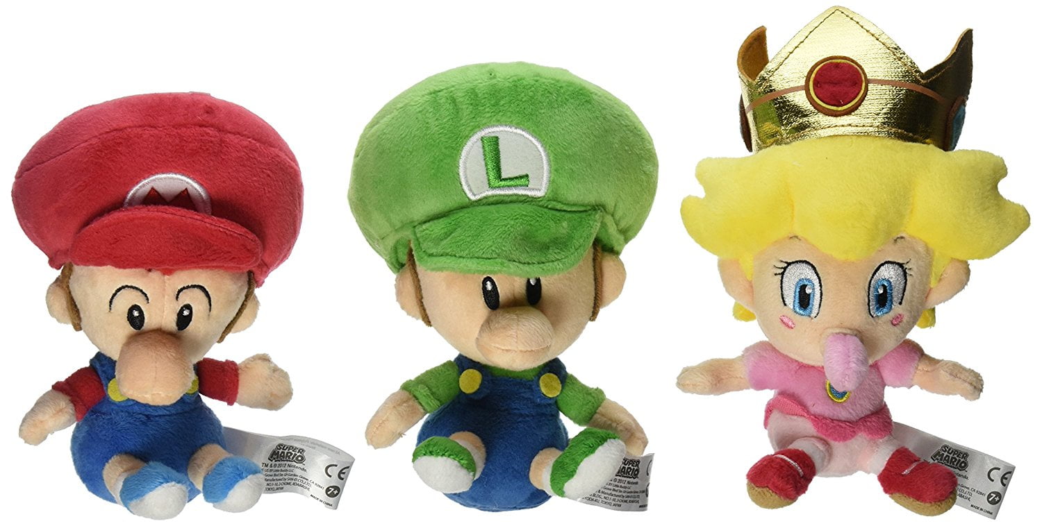 Little Buddy Super Mario Bros Plush Set Of 3 Baby Little Buddy Super Mario Bros Plush Set Of 3 Baby Luigi Peach Com