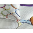 thumbnail image 3 of Ambesonne Colorful Quilted Coverlet 3 Pcs, Circles Rounds Pattern, Queen Size, Multicolor, 3 of 4