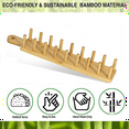 thumbnail image 5 of Bamboo Taco Tray with Holds 8, Taco Shell Holder Allows for Multi-Use Food Tray Charcuterie Tray, 5 of 5