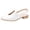White, variant on OAVQHLG3B Women's Pointed Flat Shoes Weave Casual Shoes Solid Comfortable Sandals Shoes