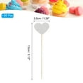 thumbnail image 2 of Uxcell 50Pcs Heart Cupcake Toppers Star Cupcake Picks Birthday Decoration Silver, 2 of 7