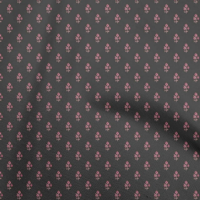 oneOone Viscose Chiffon Rose Pink Fabric Block Craft Projects Decor Fabric Printed By The Yard 42 Inch Wide-42