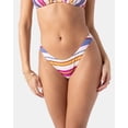 thumbnail image 4 of Roxy Sunset Swells Scoop Bottom Cheeky - Size L - Color: Berry Multi, 4 of 5