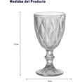 thumbnail image 2 of Juego de 6 Copas de Vidrio de Vidrio 240 ml, Humo, 2 of 5