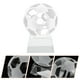 thumbnail image 2 of BRIGHTFUFU Adorno de fútbol de cristal Balón de fútbol de cristal Balón de fútbol de cristal transparente con soporte, 2 of 8