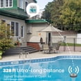 thumbnail image 5 of Newentor Wireless Pool Thermometer Floating Easy Read, IPX8 Waterproof, 200FT Long Range, Accurate Water Temperature Gauge with Indoor Temp Humidity & Clock for Pool, Spa, Hot Tub, Aquarium, 5 of 7