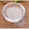 thumbnail image 3 of Small Double Loops Split Rings Metal Jump Rings Connector for Key Ring Chain Tassel Charms Keys Organization DIY Craft Necklace Earring Bracelet Ornament Jewelry Making, 900PCS (Silver, 4mm) Silver, 3 of 5