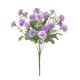 thumbnail image 1 of Kearding Ramo de claveles artificiales, decoración de flores familiares, decoración de flores de simulación, ramo de flores falsas de seda para fiesta Flores artificiales violeta PC 1 Kearding HA6616-02B, 1 of 6