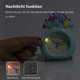 thumbnail image 5 of Unicornio blanco - Reloj de cabecera del dormitorio Reloj silencioso Xemadio LN-2158-2, 5 of 7
