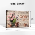 thumbnail image 4 of Inspirational Christian Canvas Wall Art, Relax God is in Control Quote Rustic Wooden Background Framed Canvas Wall Hanging, Ideal for Farmhouse Home Decor Living Room Bedroom, 4 of 8