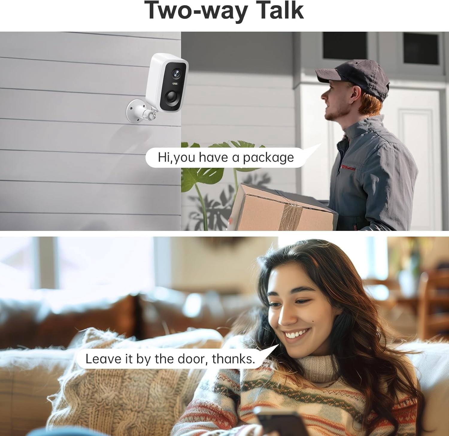 GMOX 2K Wireless Outdoor Security Camera with Spotlight, Waterproof PIR Detection 2.4Ghz Wi-Fi