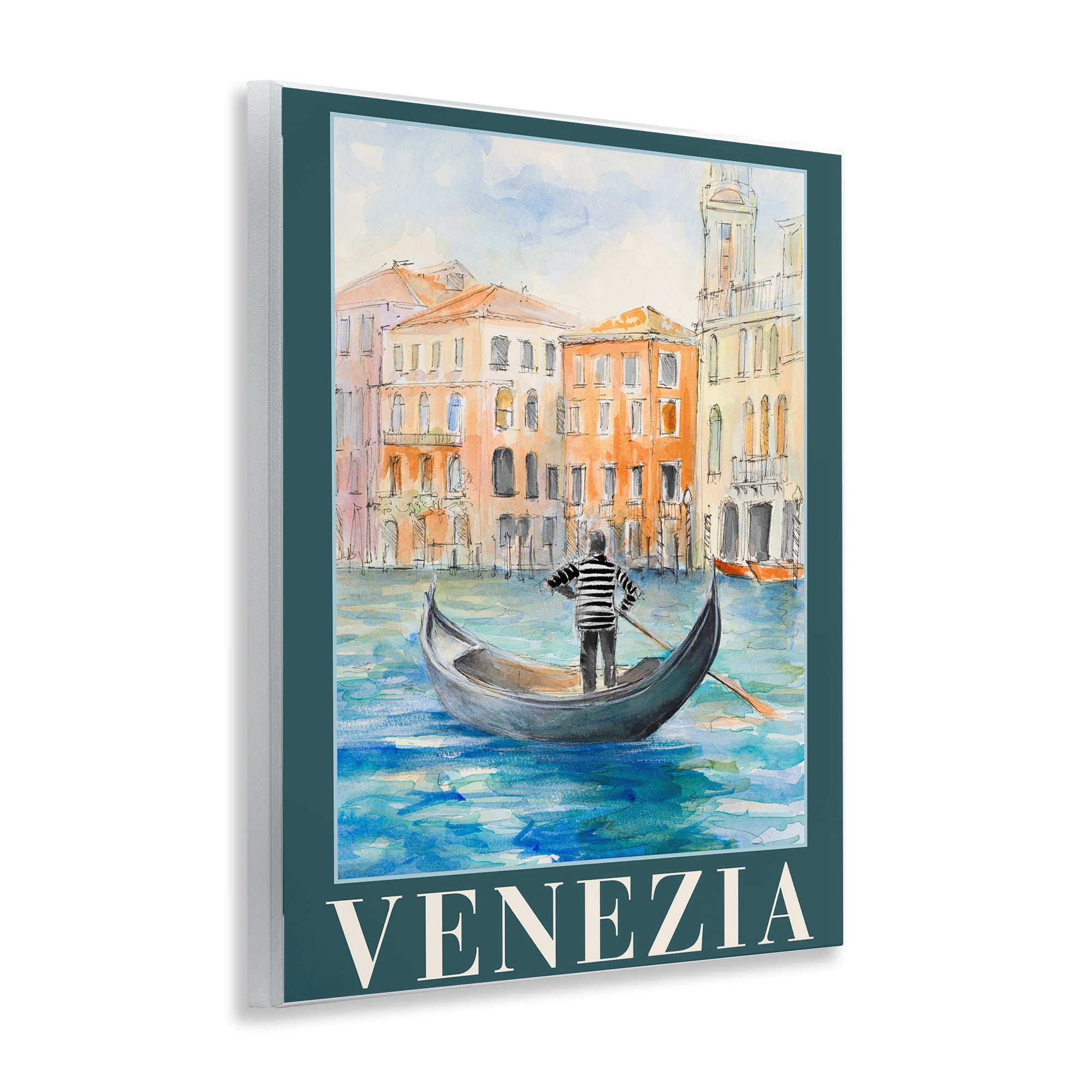 Stupell Industries Venezia Gondola View Wall Plaque Art, design by Lanie Loreth