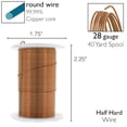 thumbnail image 5 of The Beadsmith Wire Elements 28-Gauge Lacquered Tarnish-Resistant Copper Wire for Jewelry Making, 40 Yard, 36.58 Meter Spool (Antique Brass Color), 5 of 8
