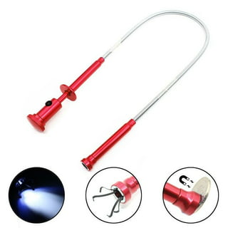 Flexible Grabber Claw Pick Up Reacher Tool with 4 Claws Bendable Hose Pickup Reaching Assist Tool for Litter Pick, Home Sink, Drains, Toilet (35.4inch