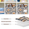 thumbnail image 4 of Yayeee Foldable Storage Basket for Shelves Waterproof Cloth Bins with Handles, Orange Art Pattern, 4 of 7