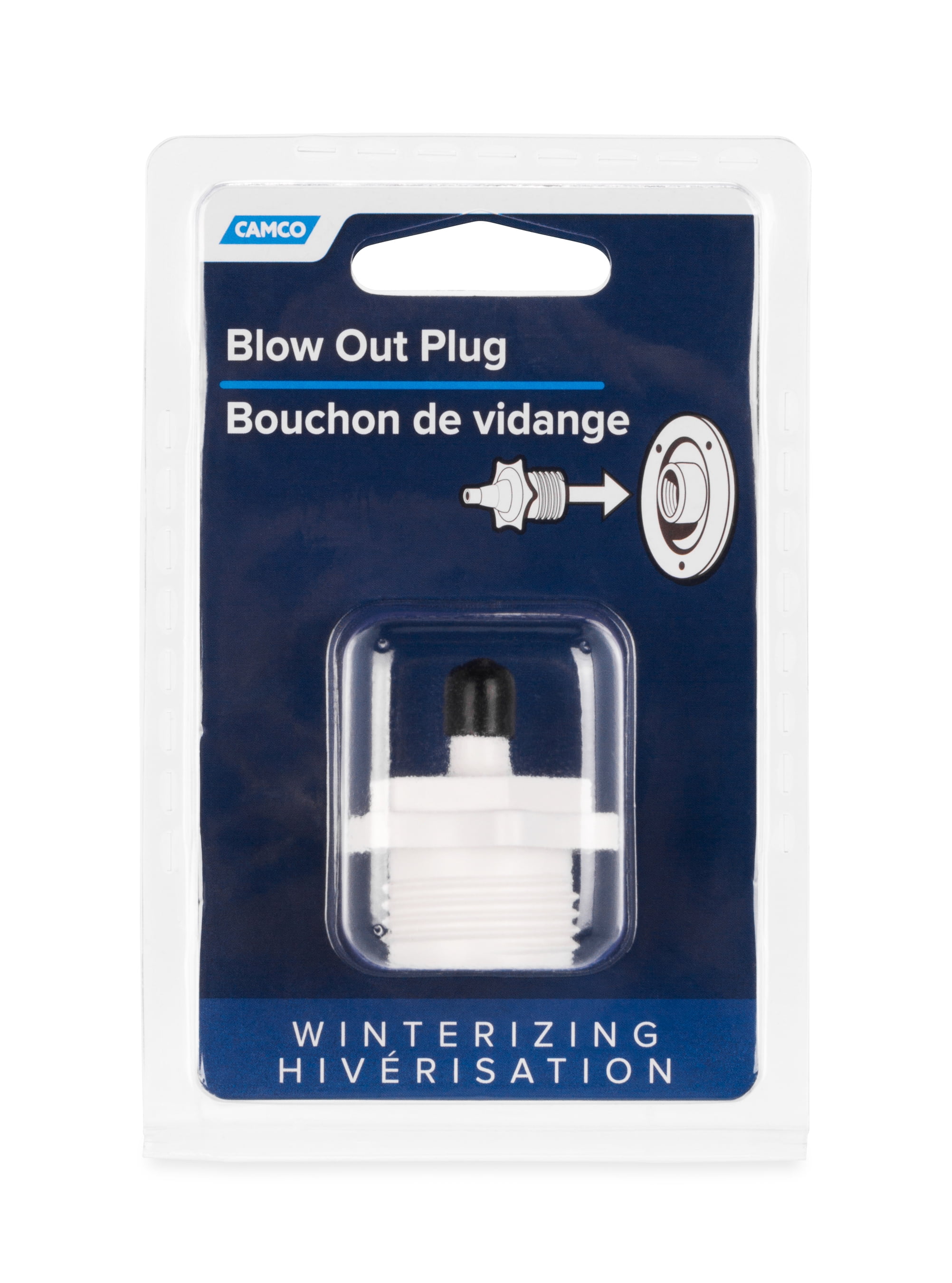 Blow Out Plug - Plastic 6/Carton (Eng/Fr)
