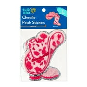 Hello Hobby Cowgirl Chenille Patch Stickers, Western Icons, Multicolor, 2 Count
