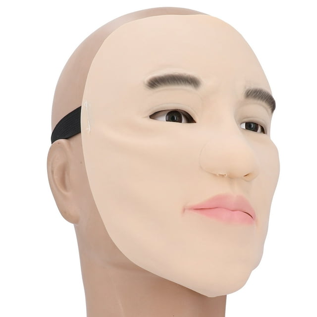 Couvre-visage en Latex Cosplay, Séchage Rapide, Accessoire en Latex Cosplay Doux, Confortable, Réutilisable, Élastique pour Spectacles sur Scène
