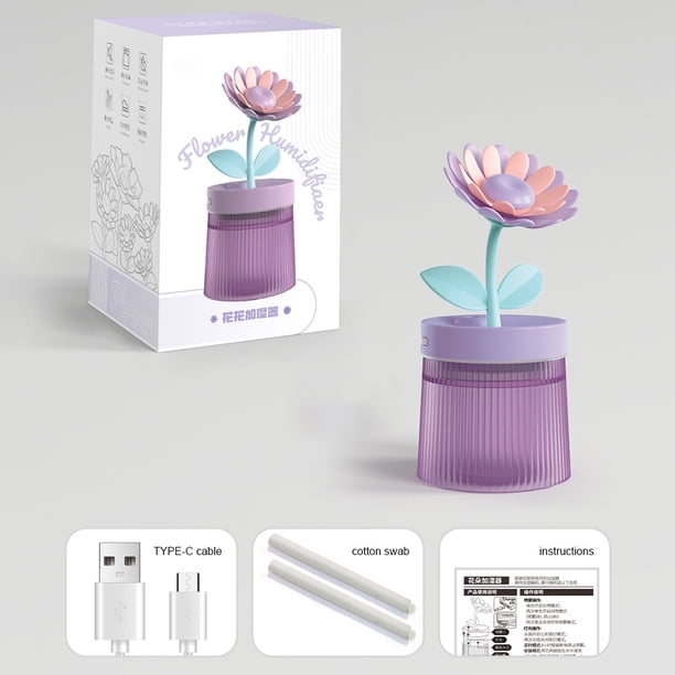 Humidificador de niebla fría Luz LED de 7 colores 2 modos de niebla 36dB para dormitorio Oficina en casa
