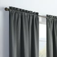 thumbnail image 5 of Eclipse Canova Thermaback Blackout 42 x 63 Window Curtain Panel in Charcoal, 5 of 5