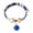 Blue, variant on FTsdfkl Japanese Floral Print Cat Collar,Kimono Cedar Bead Pet Collar, Adjustable Comfortable Fabric Pet Necklace For Indoor Outdoor Use
