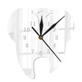 thumbnail image 2 of 3D Creative Creative Teeth Acrylic Mirror Wall Clock Home Decoration Wall Clock, 2 of 2