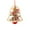 F, variant on 8PCS 2D Acrylic Monkey Christmas Ornaments, Bauble & Treat-Holding Monkey Decor, Cute Hanging Ornaments for Christmas Tree, Festive Season Decor & Gift