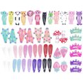 thumbnail image 1 of Clips de Cheveux en Alliage Mignon 50PCS Barrettes Accessoires de Cheveux pour les Filles Enfants, 1 of 9