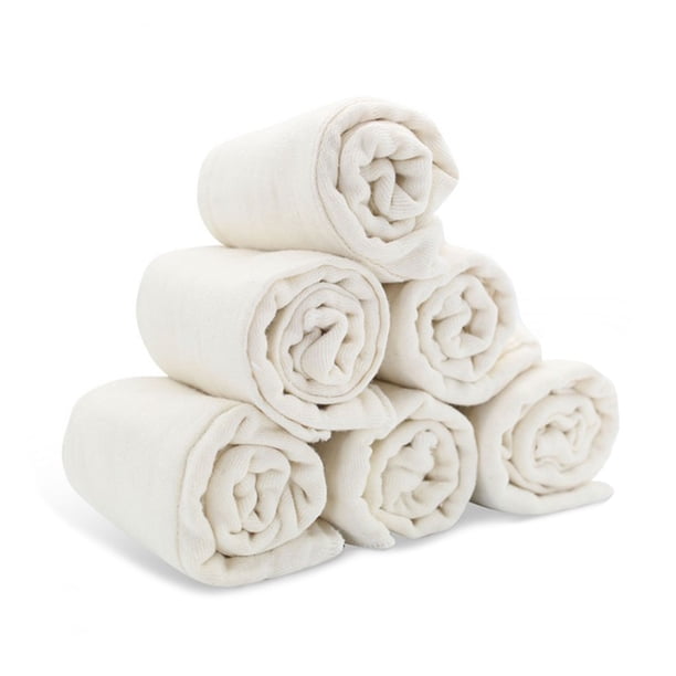 Inserto absorbente de pañal de tela para bebé, 6 capas, forro de pañal de repuesto, fundas transpirables, cuidado del pañal durante la noche, 6 piezas Inevent BA000372-00