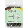 thumbnail image 3 of Dritz 7/16" Textured Decorative Nails, Antique Brass, 300 Pc, 3 of 3