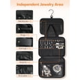 thumbnail image 2 of Neceser de viaje Manuqia con organizador de joyas negro, 2 of 8
