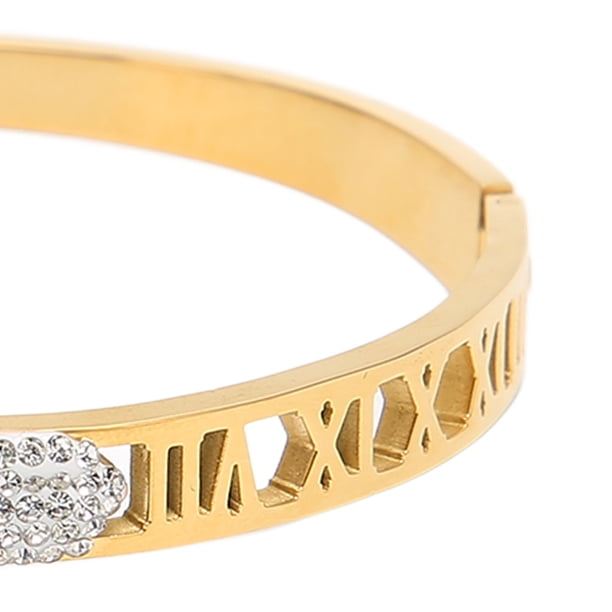 Pulsera con bisagra abierta Pulsera Para Mujer Simple Elegante Pulsera decorativa brillante Brazalete decorativo femenino Día de la madre Día de San Valentín Aniversario ANGGREK Otros